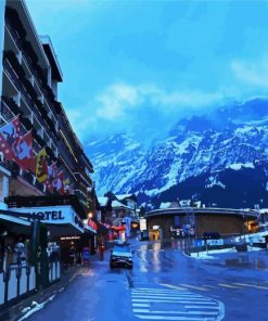 Grindelwald Village Diamond Painting