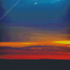 Half Moon Red Sunset Diamond Painting