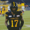 Hamilton Tiger Cat Player Diamond Painting