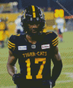 Hamilton Tiger Cat Player Diamond Painting