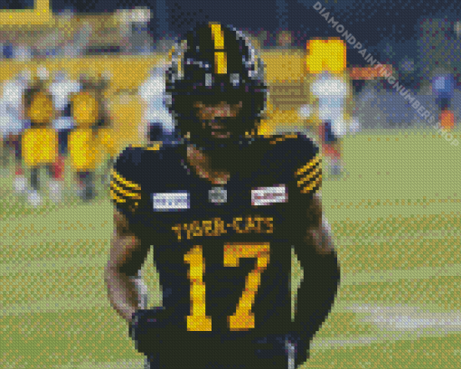 Hamilton Tiger Cat Player Diamond Painting