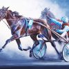 Harness Horse Racing Diamond Painting