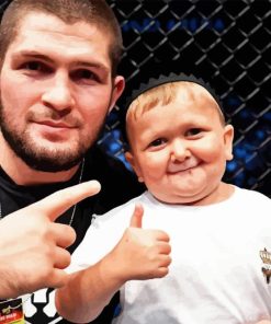 Hasbulla With Khabib Diamond Painting