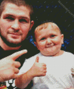 Hasbulla With Khabib Diamond Painting