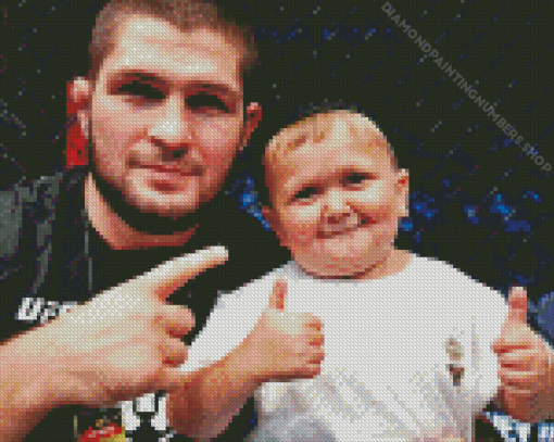 Hasbulla With Khabib Diamond Painting