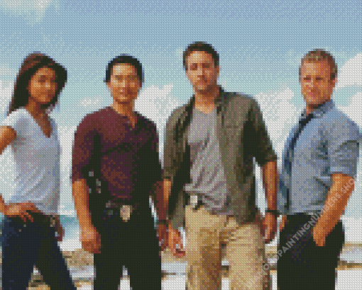 Hawaii Five 0 Characters Diamond Painting