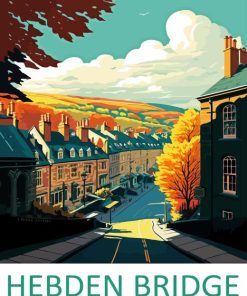 Hebden Bridge Yorkshire Poster Diamond Painting