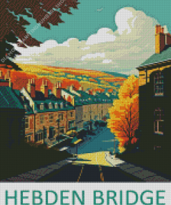 Hebden Bridge Yorkshire Poster Diamond Painting