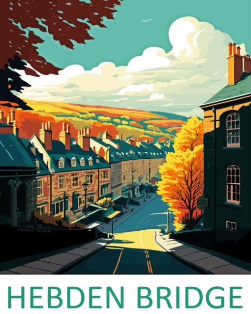 Hebden Bridge Yorkshire Poster Diamond Painting