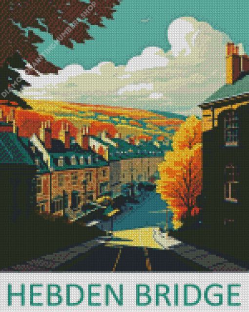 Hebden Bridge Yorkshire Poster Diamond Painting