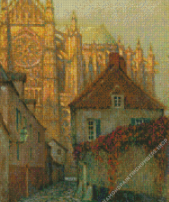 Henri Le Sidaner Beauvais Cathedral Diamond Painting