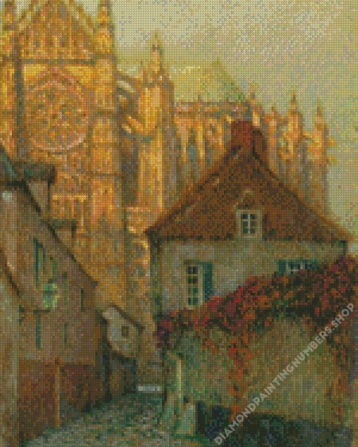 Henri Le Sidaner Beauvais Cathedral Diamond Painting