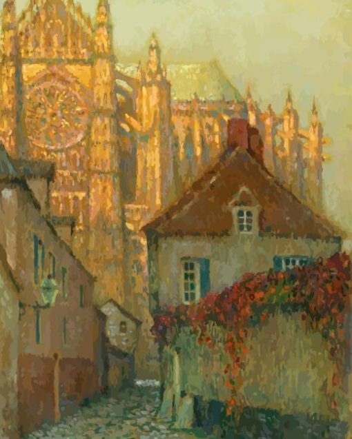 Henri Le Sidaner Beauvais Cathedral Diamond Painting