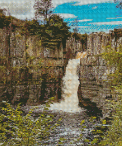 High Force Waterfall Diamond Painting