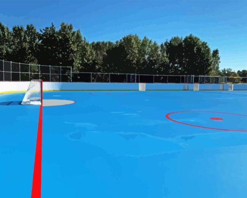 Ice Rink For Hockey Diamond Painting