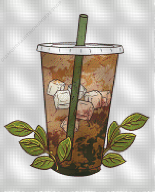 Iced Coffee Diamond Painting