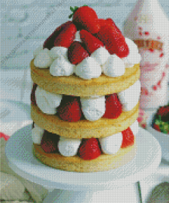 Japanese Strawberry Shortcake Diamond Painting