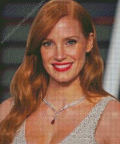 Jessica Chastain Diamond Painting