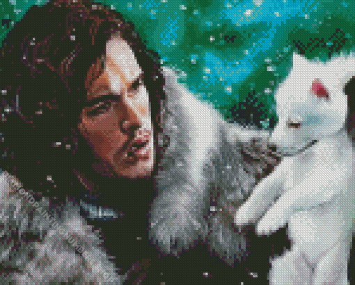 Jon And Ghost Diamond Painting