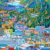 Juneau City Illustration Diamond Painting