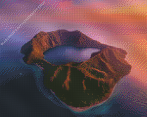 Lombok Island At Sunset Diamond Painting