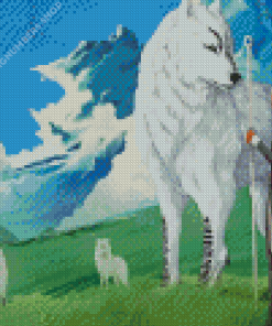 Loth Wolf Diamond Painting