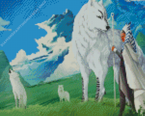 Loth Wolf Diamond Painting