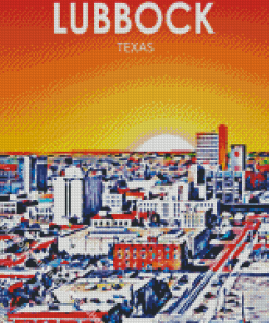 Lubbock Texas Poster Diamond Painting