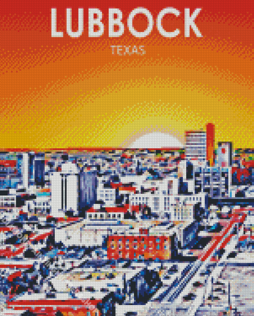 Lubbock Texas Poster Diamond Painting