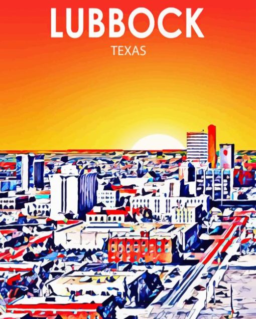 Lubbock Texas Poster Diamond Painting