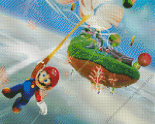 Mario Galaxy Diamond Painting