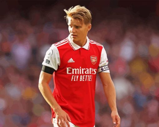 Martin Odegaard Football Player Diamond Painting