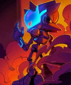 Metal Sonic Diamond Painting