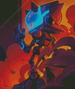 Metal Sonic Diamond Painting