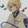 Mikaela Hyakuya With Butterflies Diamond Painting