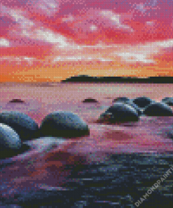 Moeraki Beach Boulders Diamond Painting