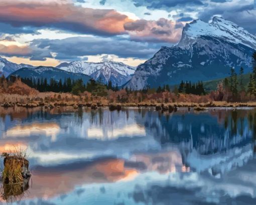 Mount Rundle Diamond Painting