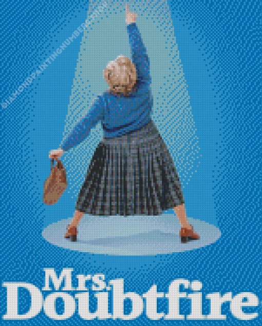 Mrs Doubtfire Poster Diamond Painting