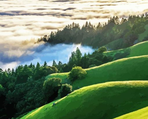 Mt Tamalpais Diamond Painting