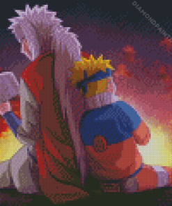 Naruto Uzumaki And Jiraiya Diamond Painting