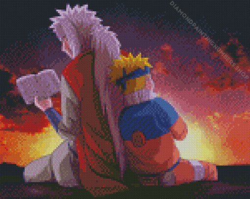 Naruto Uzumaki And Jiraiya Diamond Painting