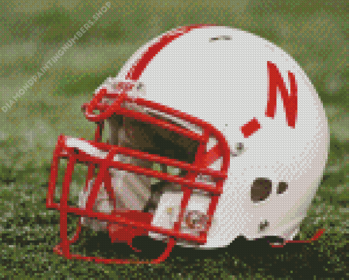 Nebraska Huskers Helmet Diamond Painting