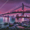 New York Purple Night Diamond Painting