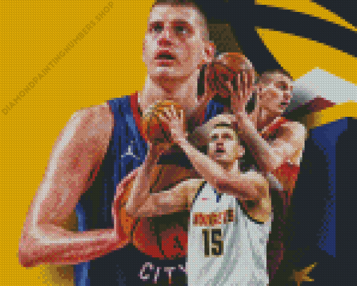 Nikola Jokic Basketball Diamond Painting