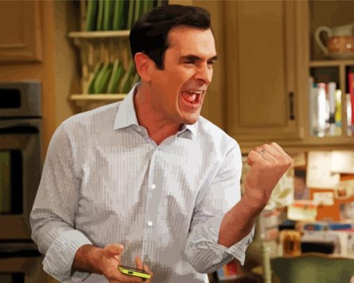 Phil Dunphy Sitcom Character Diamond Painting