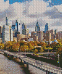 Philadelphia Skyline Diamond Painting