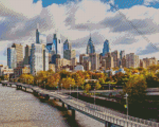 Philadelphia Skyline Diamond Painting