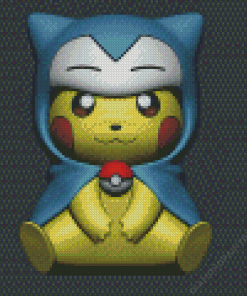 Pikachu Snorlax Diamond Painting