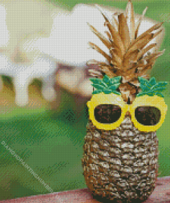 Pineapple Sunglasses Diamond Painting