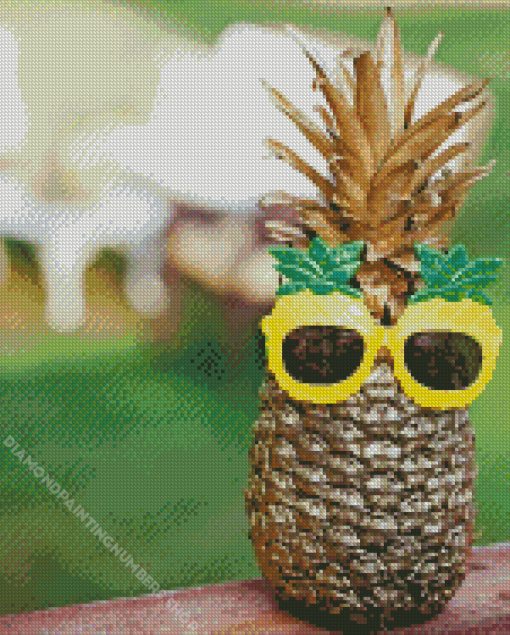 Pineapple Sunglasses Diamond Painting